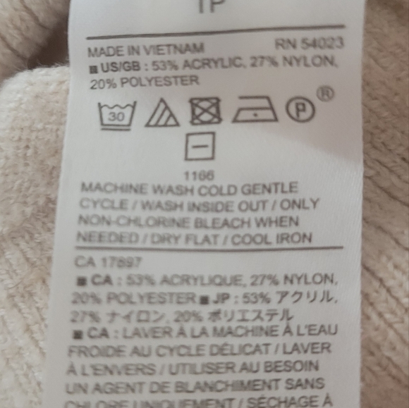 Banana Republic V-Neck Sweaters  Beige and Black - Picture 7 of 10